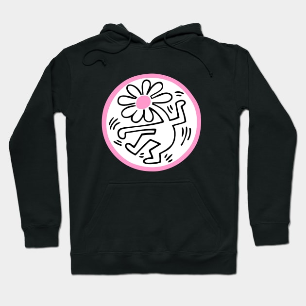 pink flower pop art Hoodie by by fend